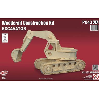 Woodcraft Construction Kit – Excavator