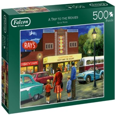 A Trip to the Movies Jigsaw Puzzle by Falcon – 500 Piece