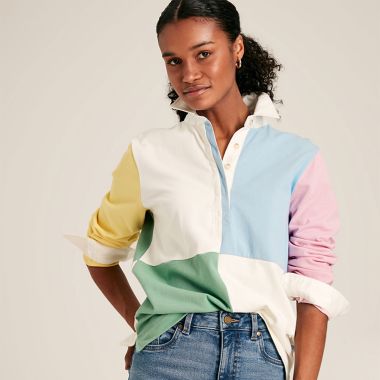 Joules Women's Falmouth Rugby Shirt - Multicolour