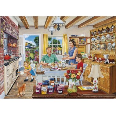 Gibsons The Farmer's Round Jigsaw Puzzle - 4 x 500 Piece
