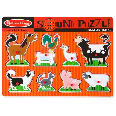 Melissa & Doug Farm Animal Sound Puzzle – 8 Pieces