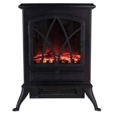 Warmlite WL46018 Log Effect Stove Fire with Thermostat - 2000W 