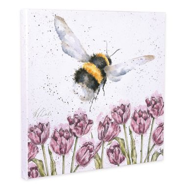Wrendale Designs ‘Flight of the Bumblebee’ Canvas - 20cm
