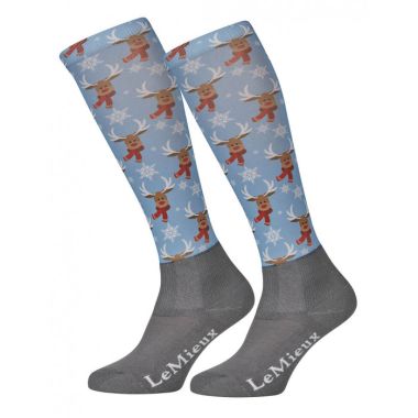 LeMieux Women’s Footsie Socks – Reindeer Scarf