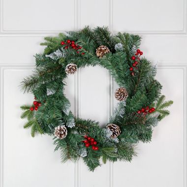 Frosted Winter Berry 60cm Wreath