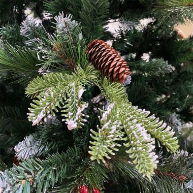 5ft Frosted Winter Berry Pine Artificial Christmas Tree