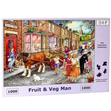 House Of Puzzles The Panmure Collection MC430 Fruit & Veg Man Jigsaw Puzzle - 1000 Piece