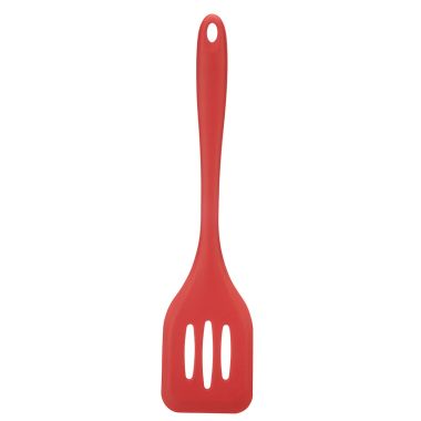 Fusion Twist Silicone Slotted Turner - Red