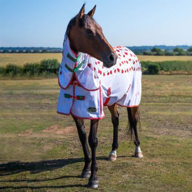 Gallop Combo Fly Rug - Strawberry/Cherry