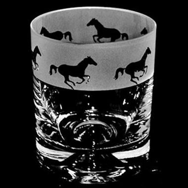 The Milford Collection Galloping Horse Whisky Tumbler 