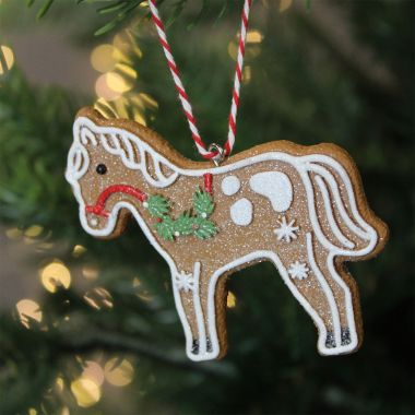 Gingerbread Horse Decoration - 7cm