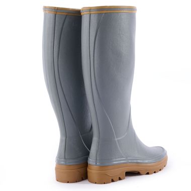 Le Chameau Women's Giverny Jersey Lined Wellington Boot - Grey