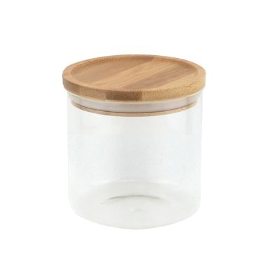 Apollo Glass Canister with Wooden Lid - 0.5L
