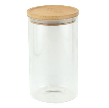 Apollo Glass Canister with Wooden Lid - 1L