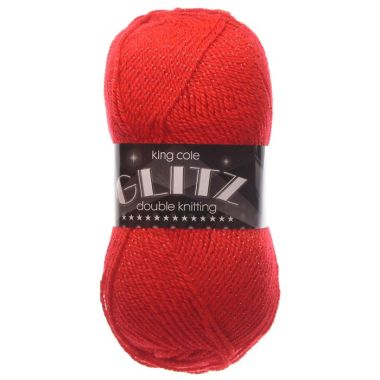 King Cole DK Glitz Wool, 290m - Cherry