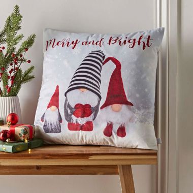 Catherine Lansfield Merry & Bright Gonks Light Up Cushion 
