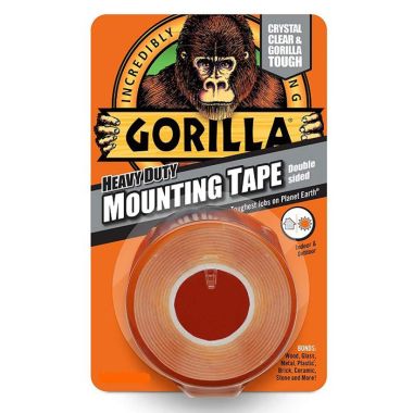 Gorilla Mounting Tape, 1.52m - Clear