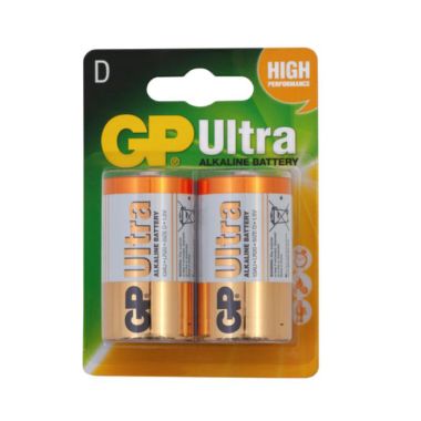 GP Ultra D-Cell Battery - 2 Pack