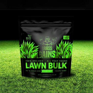 Grass Gains Lawn Bulk Fertiliser, Black Edition - 2.5kg