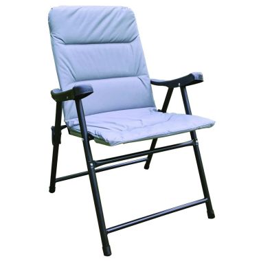 Redwood Leisure Padded Folding Chair – Grey
