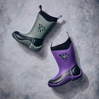 Grubs Children's Muddies Icicle 5.0 Wellingtons - Charcoal