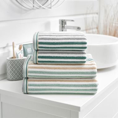 Hanover Stripe Bath Towel - Seagrass