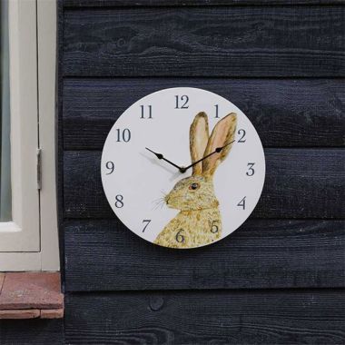 Smart Garden Outside In Hare Wall Clock