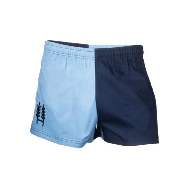 Hexby Unisex Harlequin Shorts - Light Blue/Navy