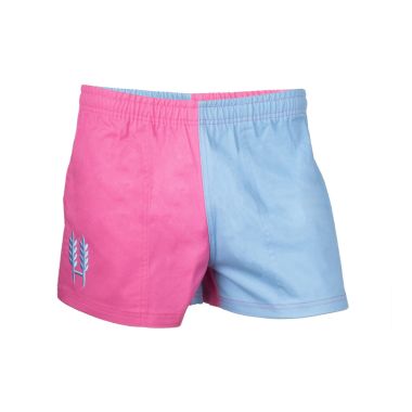Hexby Unisex Harlequin Shorts - Pink/Light Blue