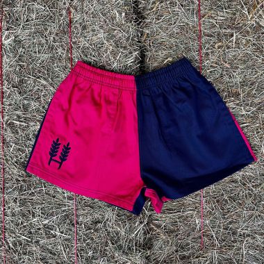 Hexby Unisex Harlequin Shorts - Pink/Navy