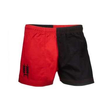 Hexby Unisex Harlequin Shorts - Red/Black