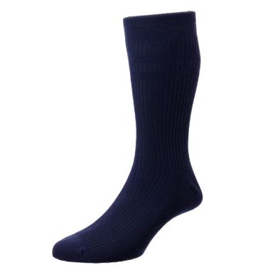 HJ Hall Original Cotton Rich Softop® Socks – Dark Navy
