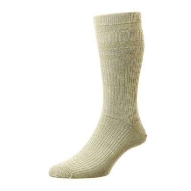 HJ Hall Original Wool Rich Softop® Socks - Oatmeal