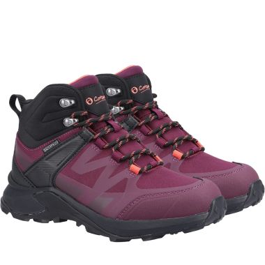 Cotswold Women's Horton Mid Hiking Boots - Burgundy