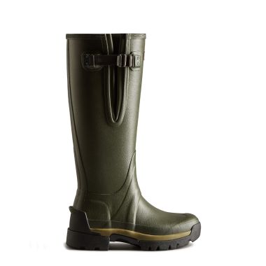 Hunter Women’s Balmoral Side Adjustable Wellington Boots – Dark Olive