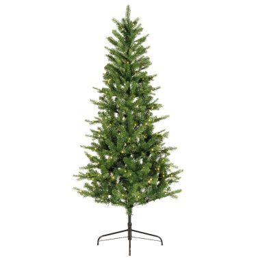 6ft Pre-Lit Slim Idaho Fir Artificial Christmas Tree