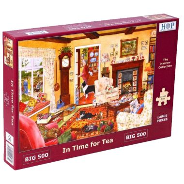 House Of Puzzles Big 500 The Harrow Collection MC542 In Time For Tea Jigsaw Puzzle - 500 Piece