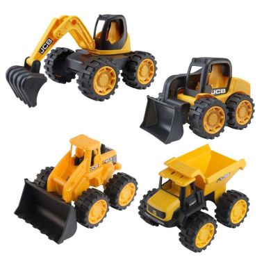 JCB Mini Truck 7" Toys - 4 Pack