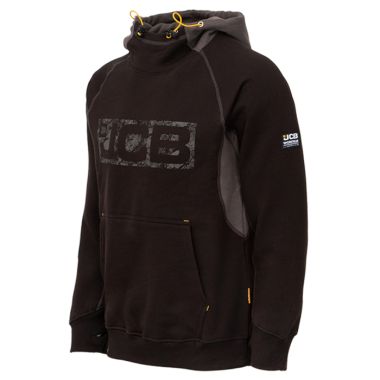 JCB Horton Logo Hoodie – Black & Grey