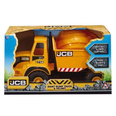 JCB Giant Dump Truck Toy and Helmet