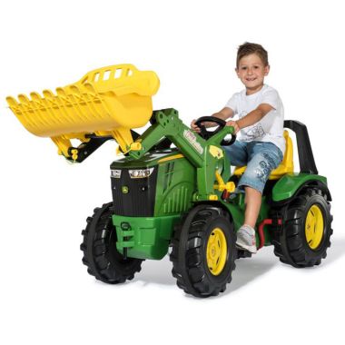 John Deere Rolly X-Trac 8400R Tractor with Front Loader, 2-Gear Shift and Brake