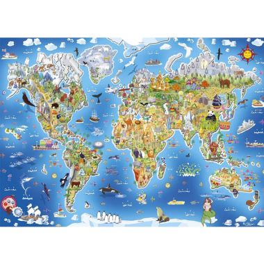 Gibsons Jig-Map Our World Jigsaw Puzzle - 250 Pieces