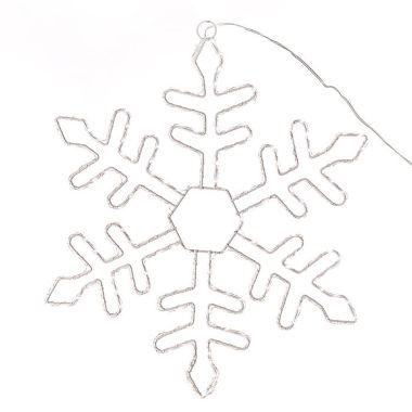 57cm Multi-Function LED Snowflake Light – White