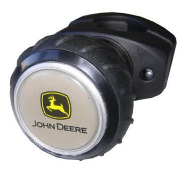 John Deere Deluxe Steering Wheel Spinner Knob - Grey