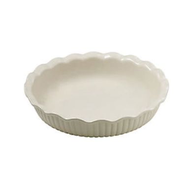 Jomafe Fluted Pie Dish - Cream