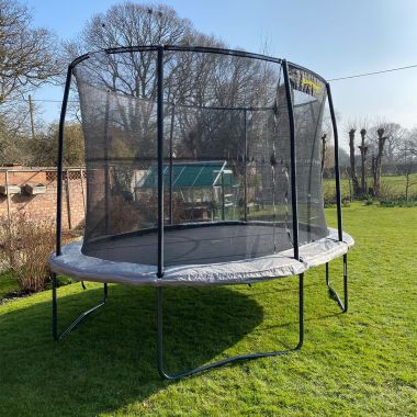 Jumpking 8ft x 11.5ft Professional Oval Trampoline and Enclosure
