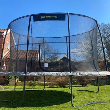 Jumpking 9ft x 13ft Professional Oval Trampoline and Enclosure