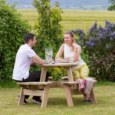 Zest Outdoor Living Katie Round Picnic Table