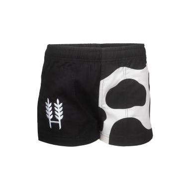 Hexby Children's Holstein Harlequin Shorts - Black Cow Print