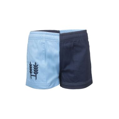 Hexby Children's Harlequin Shorts - Light Blue/Navy